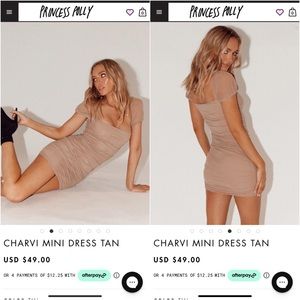 PRINCESS POLLY TAN DRESS